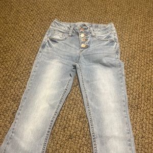 Hippie girl jeans stone wash